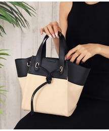 LATINA | バイカラーキャンバスバッグ(ハンドバッグ)