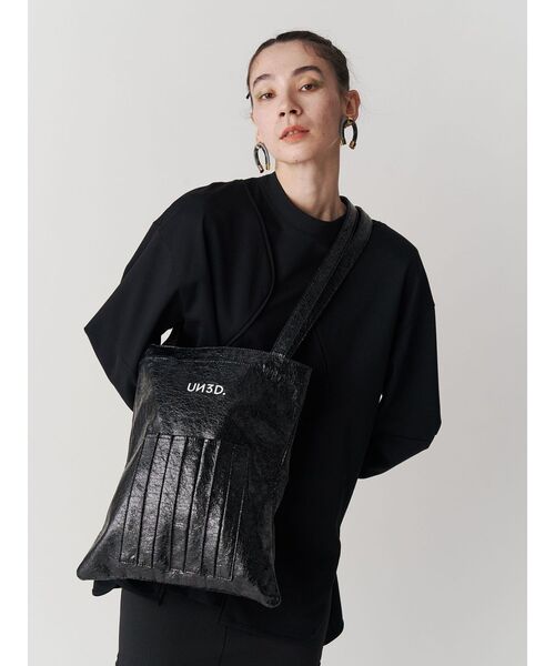 UN3D.（アンスリード）の「ORIGAMI POCKET TOTE R / オリガミポケットラメトート（トートバッグ・レディース・ブラック/シルバー/ライトグリーン/ライム/ブルー/ゴールド・FREE）」の21枚目の写真