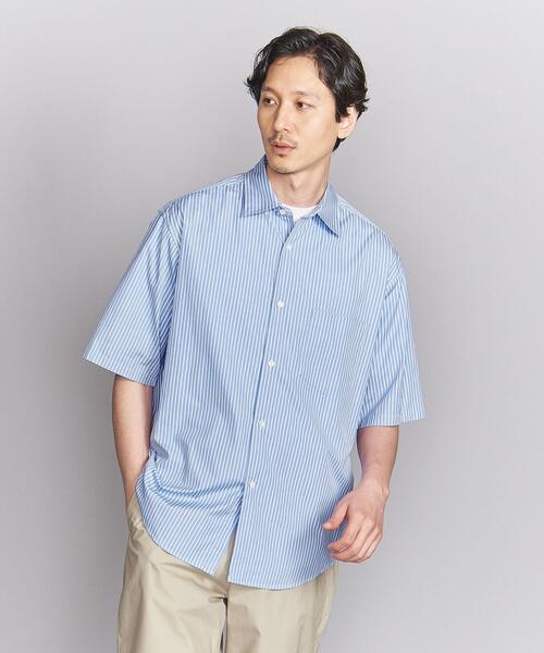 BEAUTY&YOUTH UNITED ARROWS(ビューティーアンドユースユナイテッドアローズ)の「モダンストライプ レギュラーフォルム テーパード シャツ(シャツ/ブラウス・メンズ・ライトブルー/グレー・S/M/L/XL)」の2枚目の写真