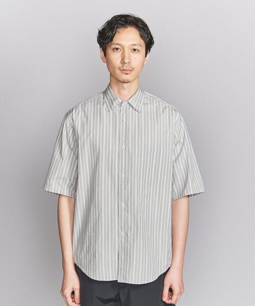 BEAUTY&YOUTH UNITED ARROWS(ビューティーアンドユースユナイテッドアローズ)の「モダンストライプ レギュラーフォルム テーパード シャツ(シャツ/ブラウス・メンズ・ライトブルー/グレー・S/M/L/XL)」の6枚目の写真