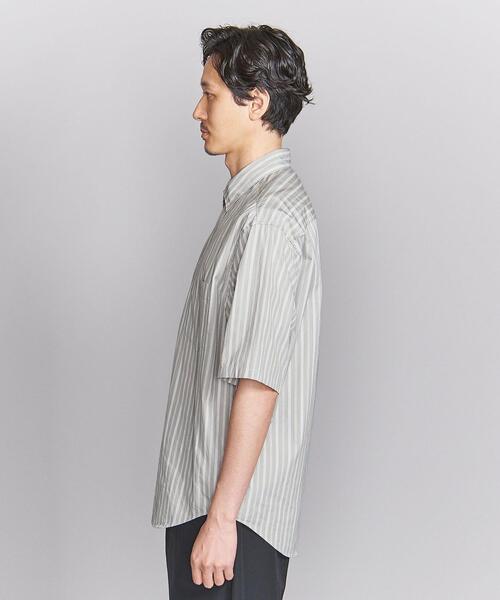 BEAUTY&YOUTH UNITED ARROWS(ビューティーアンドユースユナイテッドアローズ)の「モダンストライプ レギュラーフォルム テーパード シャツ(シャツ/ブラウス・メンズ・ライトブルー/グレー・S/M/L/XL)」の8枚目の写真