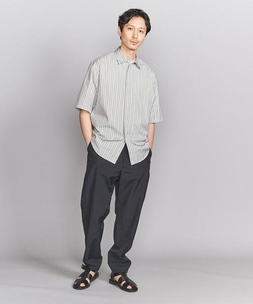 BEAUTY&YOUTH UNITED ARROWS(ビューティーアンドユースユナイテッドアローズ)の「モダンストライプ レギュラーフォルム テーパード シャツ(シャツ/ブラウス・メンズ・ライトブルー/グレー・S/M/L/XL)」の4枚目の写真