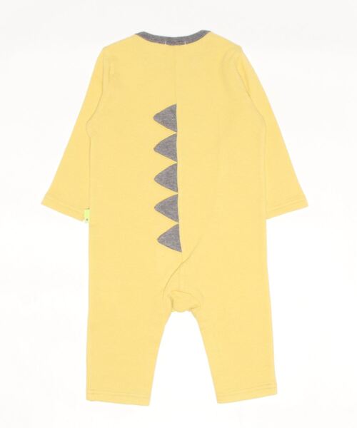 KP BOY（ケーピーボーイ）の「日本製/恐竜デザイン接結カバーオール(Free 70-80cm)（ロンパース・キッズ・イエロー/グリーン・FREE）」の13枚目の写真