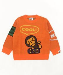 A BATHING APE（アベイシングエイプ）の「BABY MILO SPEECH BALLOON KNIT K（ニット/セーター・キッズ）」