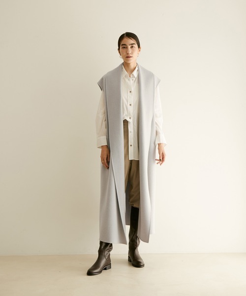 SALON adam et rope'(サロン アダム エ ロペ)の「【3WAY】フリーダムコート / ショールカラーロングガウン(その他アウター・レディース・ライトグレー/カーキ/ブルー系その他3・FREE)」の21枚目の写真
