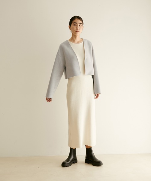 SALON adam et rope'(サロン アダム エ ロペ)の「【3WAY】フリーダムコート / ショールカラーロングガウン(その他アウター・レディース・ライトグレー/カーキ/ブルー系その他3・FREE)」の22枚目の写真