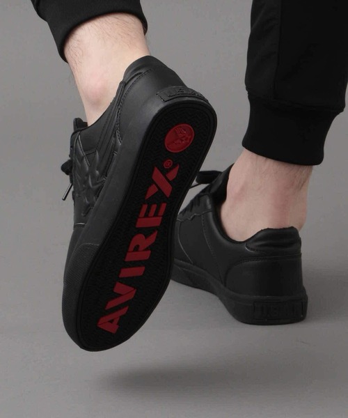 AVIREX（アヴィレックス）の「ＡＶ２２７２／ＩＮＤＥＰＥＮＤＥＮＣＥ/ インディペンデンス（スニーカー・メンズ・ホワイト/ブラック/ゴールド・25.0/26.0/27.0/28.0/29.0）」の2枚目の写真