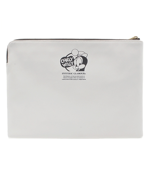 HYSTERIC GLAMOUR(ヒステリックグラマー)の「CW/TAKE IT EASY クラッチバッグ(クラッチバッグ・レディース・ホワイト系その他・FREE)」の3枚目の写真