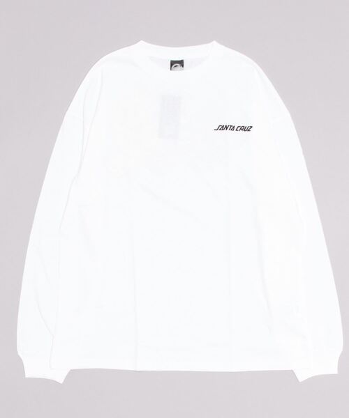 SANTA CRUZ（サンタクルーズ）の「【ムラサキスポーツ別注 Web限定】SANTACRUZ/サンタクルーズ オーバーサイズロンT バックプリントT/スクリ―ミングハンド 三連ロゴ 502223405（Tシャツ/カットソー・メンズ・グレー/ブラック/グリーン/ホワイト・XL/L/M）」の9枚目の写真