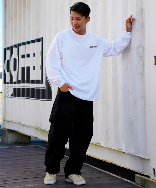 SANTA CRUZ（サンタクルーズ）の「【ムラサキスポーツ別注 Web限定】SANTACRUZ/サンタクルーズ オーバーサイズロンT バックプリントT/スクリ―ミングハンド 三連ロゴ 502223405（Tシャツ/カットソー・メンズ・グレー/ブラック/グリーン/ホワイト・XL/L/M）」の18枚目の写真