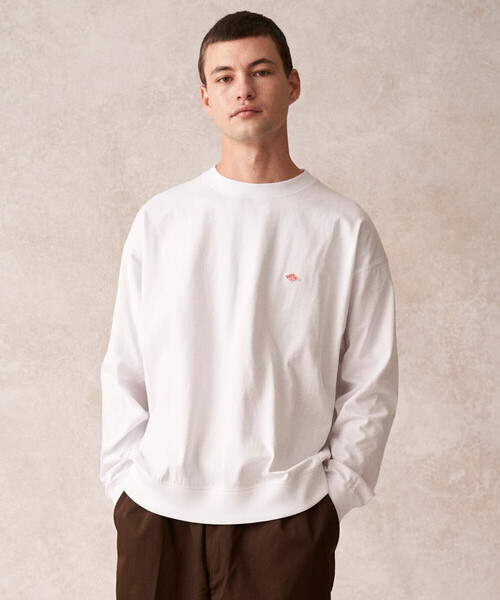 DANTON（ダントン）の「DANTON | コットンジャージー クルーネックTシャツ MEN（Tシャツ/カットソー・メンズ・グレー/ホワイト/グリーン/ホワイト系その他5・42/40/44）」の10枚目の写真