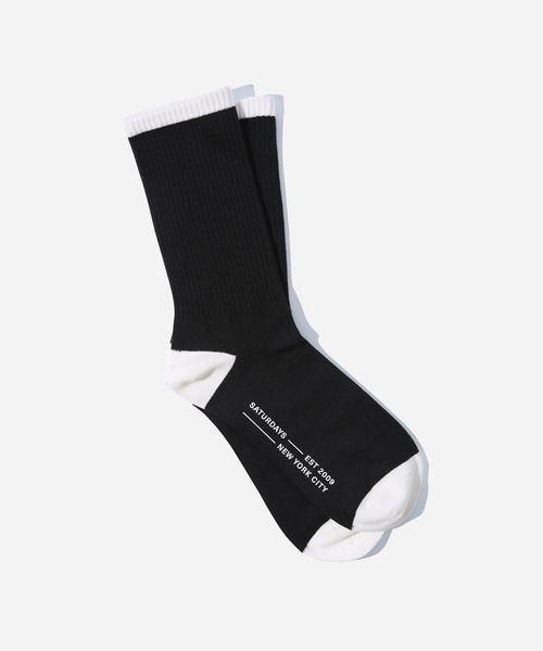Saturdays NYC(サタデーズ ニューヨークシティ )の「Fundamental Casual Sock(ソックス/靴下・メンズ・ブラック/ダークブラウン/パープル/オフホワイト/オリーブ・FREE)」の3枚目の写真