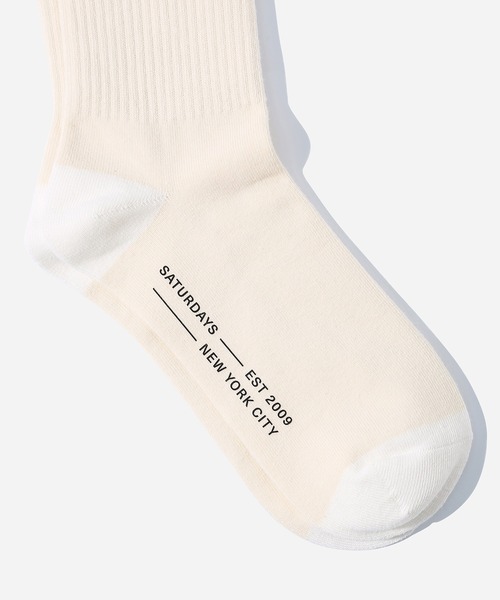 Saturdays NYC(サタデーズ ニューヨークシティ )の「Fundamental Casual Sock(ソックス/靴下・メンズ・ブラック/ダークブラウン/パープル/オフホワイト/オリーブ・FREE)」の7枚目の写真