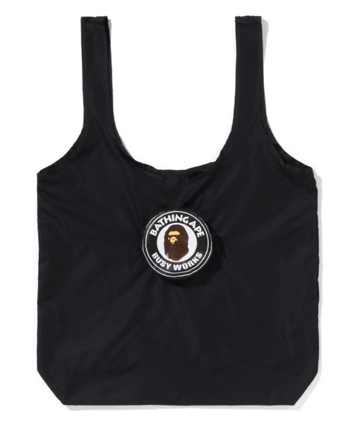 A BATHING APE(アベイシングエイプ)の「WEB限定/BUSY WORKS ECO BAG M BAPEC(エコバッグ/サブバッグ・メンズ・ブラック・FREE)」の1枚目の写真