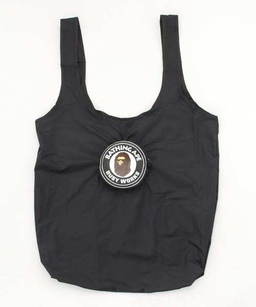 A BATHING APE(アベイシングエイプ)の「WEB限定/BUSY WORKS ECO BAG M BAPEC(エコバッグ/サブバッグ・メンズ・ブラック・FREE)」の8枚目の写真