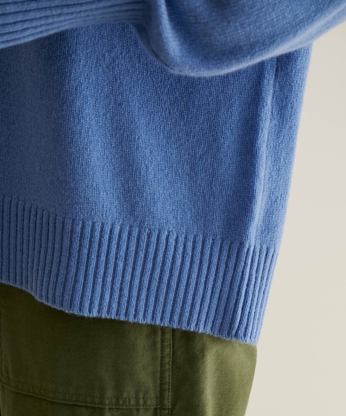 【手洗い可能】タスマニアウールハイネックニットプルオーバー