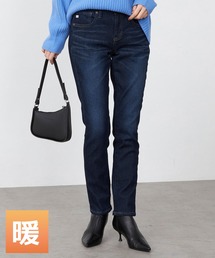 SOMETHING BODYFIRE 裏起毛あったかテーパードパンツ【暖】冬用暖かいデニム