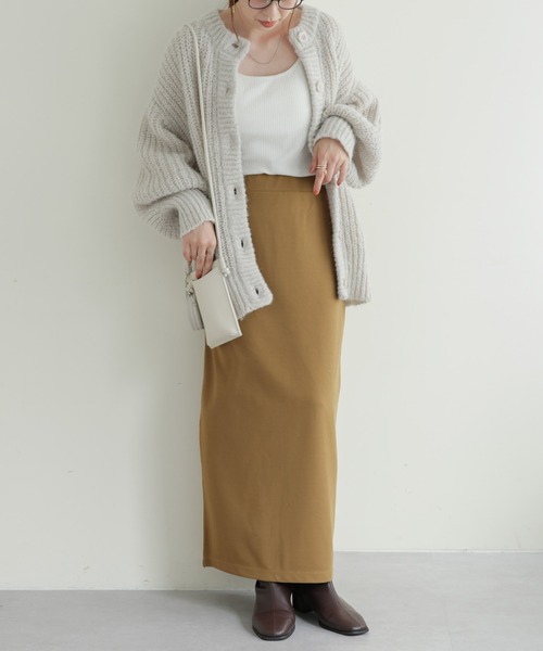 DISCOAT（ディスコート）の「リップルナロースカート（スカート・レディース・ブラック/ダークグリーン/ピンク/オレンジ/モカ・SMALL/MEDIUM/LARGE）」の13枚目の写真