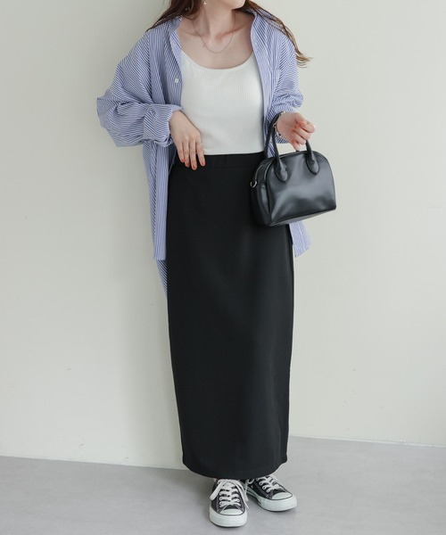 DISCOAT（ディスコート）の「リップルナロースカート（スカート・レディース・ブラック/ダークグリーン/ピンク/オレンジ/モカ・SMALL/MEDIUM/LARGE）」の7枚目の写真