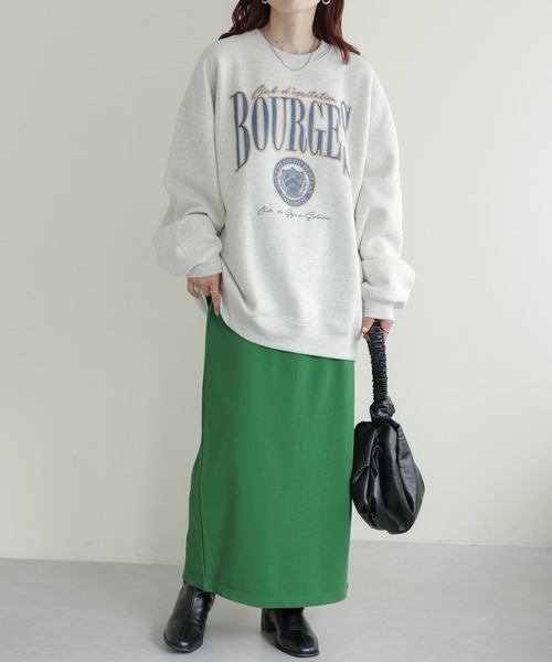 DISCOAT（ディスコート）の「リップルナロースカート（スカート・レディース・ブラック/ダークグリーン/ピンク/オレンジ/モカ・SMALL/MEDIUM/LARGE）」の20枚目の写真