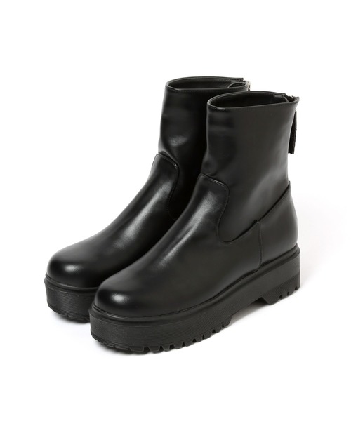 repipi armario（レピピ アルマリオ）の「バックZIPブーツ（ブーツ・キッズ・ホワイト/ブラック・MEDIUM/LARGE）」の6枚目の写真