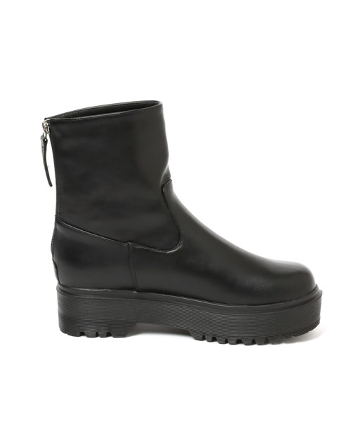 repipi armario（レピピ アルマリオ）の「バックZIPブーツ（ブーツ・キッズ・ホワイト/ブラック・MEDIUM/LARGE）」の8枚目の写真