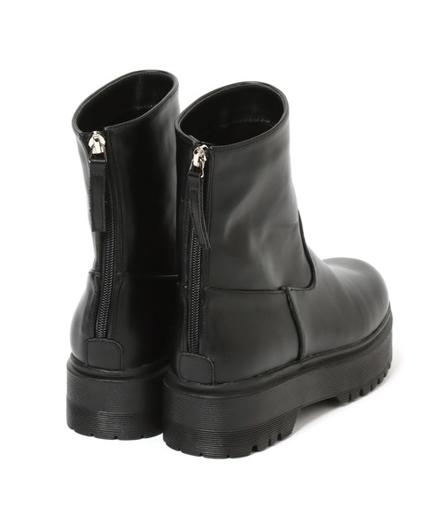 repipi armario（レピピ アルマリオ）の「バックZIPブーツ（ブーツ・キッズ・ホワイト/ブラック・MEDIUM/LARGE）」の9枚目の写真