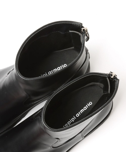 repipi armario（レピピ アルマリオ）の「バックZIPブーツ（ブーツ・キッズ・ホワイト/ブラック・MEDIUM/LARGE）」の21枚目の写真
