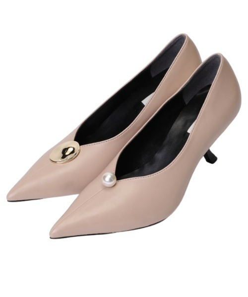 【セール】アシンメトリーチャームパンプス（パンプス）｜eimy istoire（エイミーイストワール）