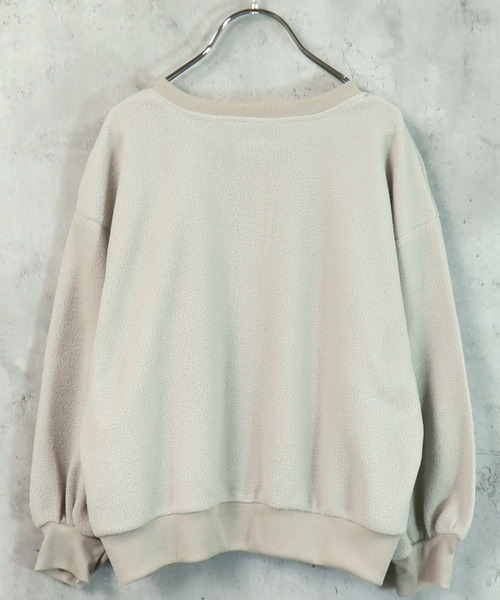 THE CASUAL（カジュアル）の「ドルマンスリーブ2WAYフリースカーデ（カーディガン/ボレロ・キッズ・ブラック/ダークグリーン/ベージュ/ネイビー/グレイッシュベージュ/チャコール・110cm/120cm/130cm/140cm/150cm/160cm）」の7枚目の写真