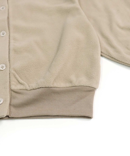 THE CASUAL（カジュアル）の「ドルマンスリーブ2WAYフリースカーデ（カーディガン/ボレロ・キッズ・ブラック/ダークグリーン/ベージュ/ネイビー/グレイッシュベージュ/チャコール・110cm/120cm/130cm/140cm/150cm/160cm）」の12枚目の写真