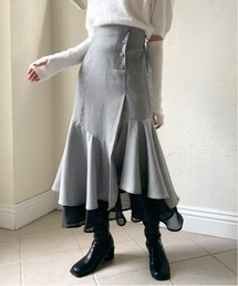 OLIVE des OLIVE | 裾シフォンマーメイドスカート(スカート)