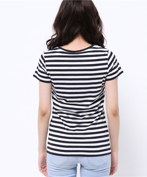 N.(N. Natural Beauty Basic)(エヌエヌナチュラルビューティーベーシック)の「ベーシックTシャツ(Tシャツ/カットソー・レディース・ブラック/ブラック系その他/グレー/ホワイト/ダークネイビー・MEDIUM)」の8枚目の写真