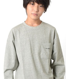 GLAZOS | 胸刺繍ポケット長袖Tシャツ(Tシャツ/カットソー)