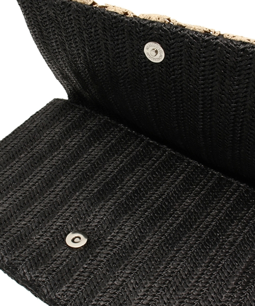 ROSE BUD(ローズバッド)の「(LL ACCESSORIES)B1681A LACE FLAP CLUTCH BAG(クラッチバッグ・レディース・ブラック/クリーム・ONE SIZE)」の8枚目の写真