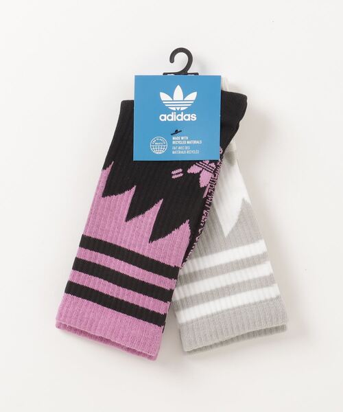 adidas（アディダス）の「アディダス Rekive クルーソックス2足組 / アディダスオリジナルス（ソックス/靴下・メンズ・ブラック・SMALL/MEDIUM/LARGE/X-LARGE/kids-XXL）」の3枚目の写真