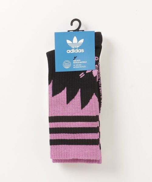 adidas（アディダス）の「アディダス Rekive クルーソックス2足組 / アディダスオリジナルス（ソックス/靴下・メンズ・ブラック・SMALL/MEDIUM/LARGE/X-LARGE/kids-XXL）」の2枚目の写真