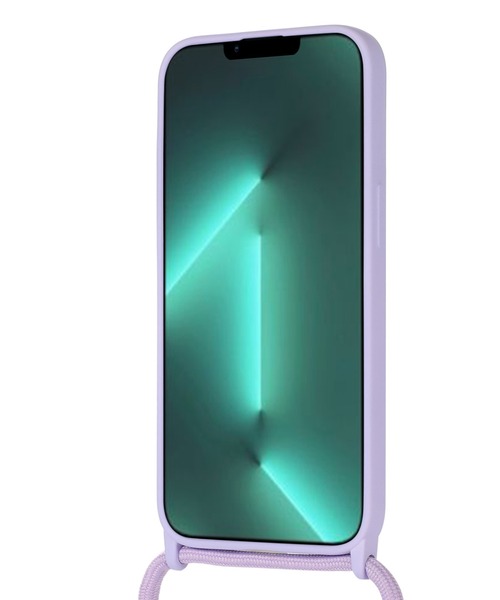 TeddyShop（テディショップ）の「【iPhone14 Pro用】推し色マットカラーネックストラップ付ケース（スマホケース/カバー・レディース・ブラック/ブラウン/ピンク/グリーン/パープル・ONE SIZE）」の19枚目の写真