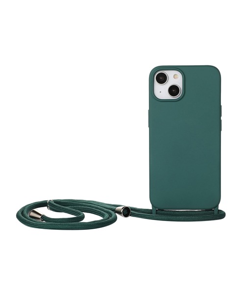 TeddyShop（テディショップ）の「【iPhone14 Pro用】推し色マットカラーネックストラップ付ケース（スマホケース/カバー・レディース・ブラック/ブラウン/ピンク/グリーン/パープル・ONE SIZE）」の14枚目の写真