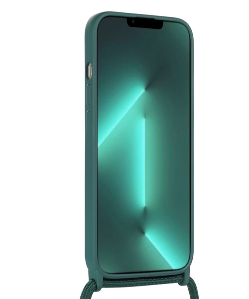 TeddyShop（テディショップ）の「【iPhone14 Pro用】推し色マットカラーネックストラップ付ケース（スマホケース/カバー・レディース・ブラック/ブラウン/ピンク/グリーン/パープル・ONE SIZE）」の16枚目の写真