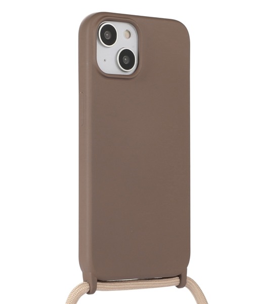 TeddyShop（テディショップ）の「【iPhone14 Pro用】推し色マットカラーネックストラップ付ケース（スマホケース/カバー・レディース・ブラック/ブラウン/ピンク/グリーン/パープル・ONE SIZE）」の10枚目の写真