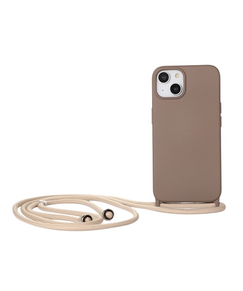 TeddyShop（テディショップ）の「【iPhone14 Pro用】推し色マットカラーネックストラップ付ケース（スマホケース/カバー・レディース・ブラック/ブラウン/ピンク/グリーン/パープル・ONE SIZE）」の11枚目の写真