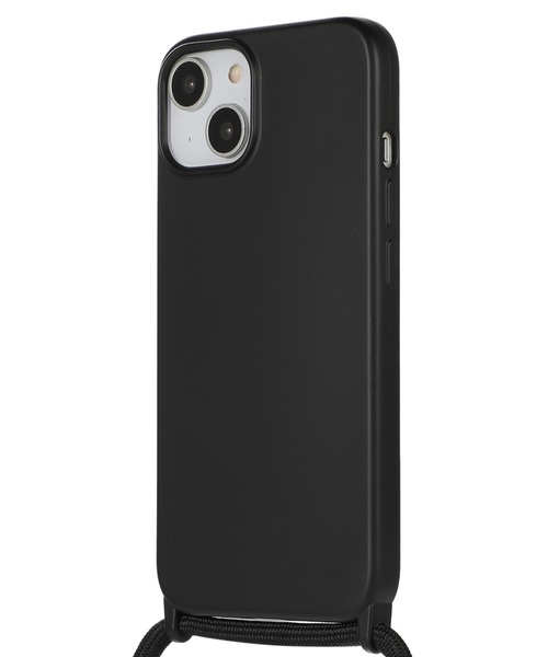 TeddyShop（テディショップ）の「【iPhone14 Pro用】推し色マットカラーネックストラップ付ケース（スマホケース/カバー・レディース・ブラック/ブラウン/ピンク/グリーン/パープル・ONE SIZE）」の6枚目の写真