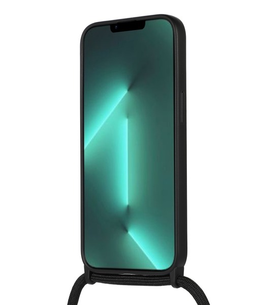 TeddyShop（テディショップ）の「【iPhone14 Pro用】推し色マットカラーネックストラップ付ケース（スマホケース/カバー・レディース・ブラック/ブラウン/ピンク/グリーン/パープル・ONE SIZE）」の7枚目の写真