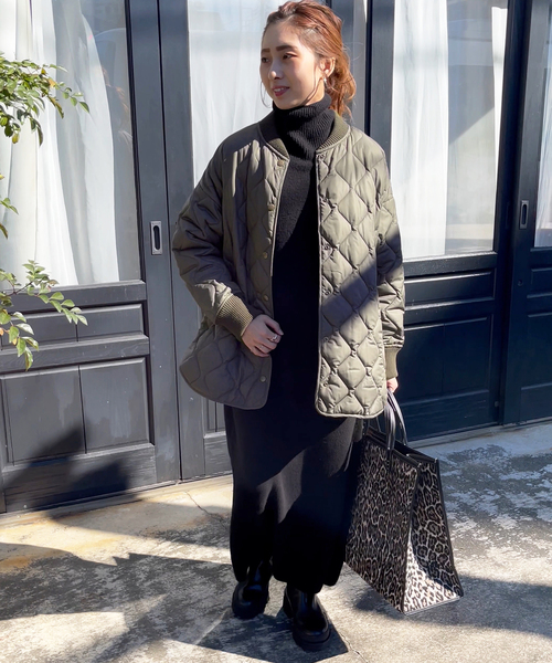 Spick & Span(スピックアンドスパン)の「≪追加≫Peキルティングブルゾン(ブルゾン・レディース・ベージュ/カーキ・36/38)」の3枚目の写真