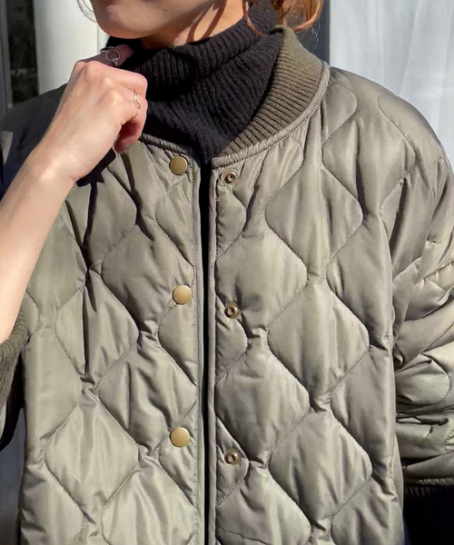 Spick & Span(スピックアンドスパン)の「≪追加≫Peキルティングブルゾン(ブルゾン・レディース・ベージュ/カーキ・36/38)」の6枚目の写真