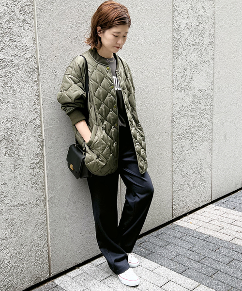 Spick & Span(スピックアンドスパン)の「≪追加≫Peキルティングブルゾン(ブルゾン・レディース・ベージュ/カーキ・36/38)」の9枚目の写真