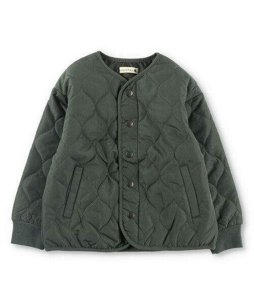 BRANSHES（ブランシェス）の「【キルティング】中綿ブルゾン（ブルゾン・キッズ・ブラック/カーキオリーブ・90/140/120/100/130/150/110）」の14枚目の写真
