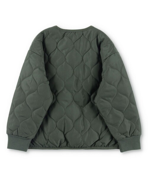 BRANSHES（ブランシェス）の「【キルティング】中綿ブルゾン（ブルゾン・キッズ・ブラック/カーキオリーブ・90/140/120/100/130/150/110）」の15枚目の写真