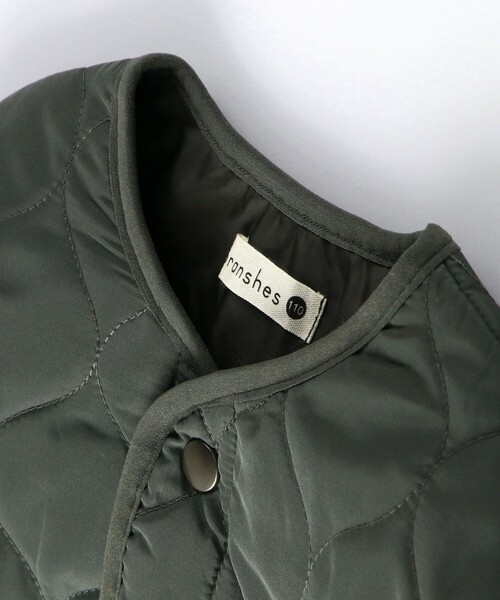 BRANSHES（ブランシェス）の「【キルティング】中綿ブルゾン（ブルゾン・キッズ・ブラック/カーキオリーブ・90/140/120/100/130/150/110）」の17枚目の写真